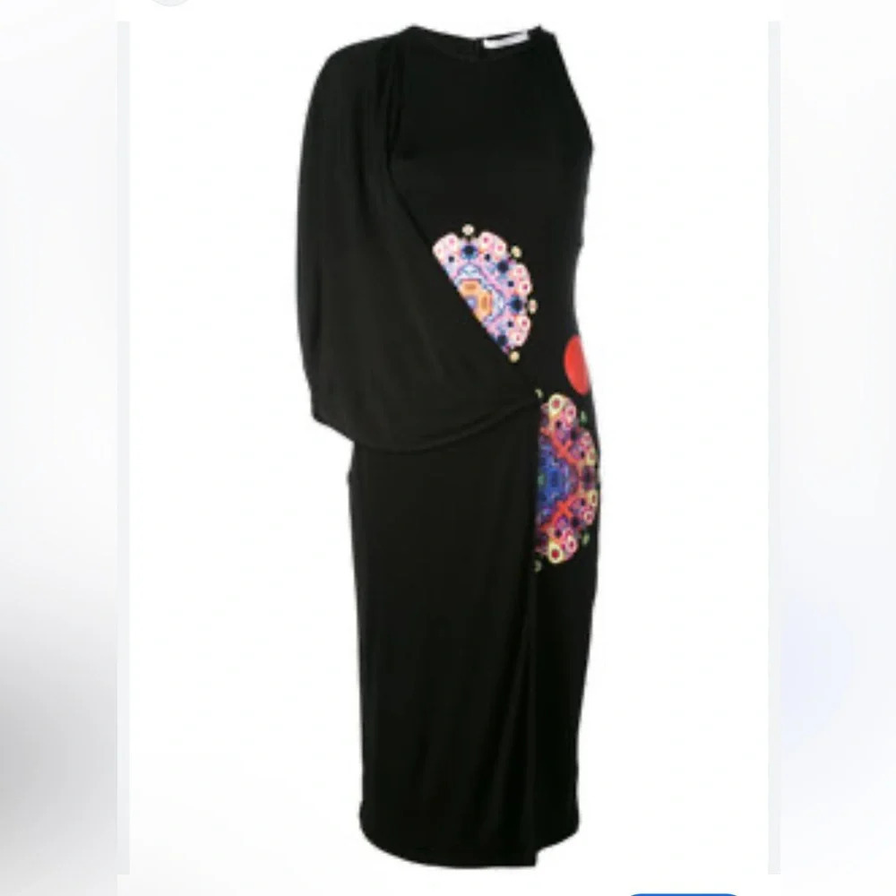 Givenchy Black Halter Knee-Length Sheath Dress size large - Picture 4 of 6